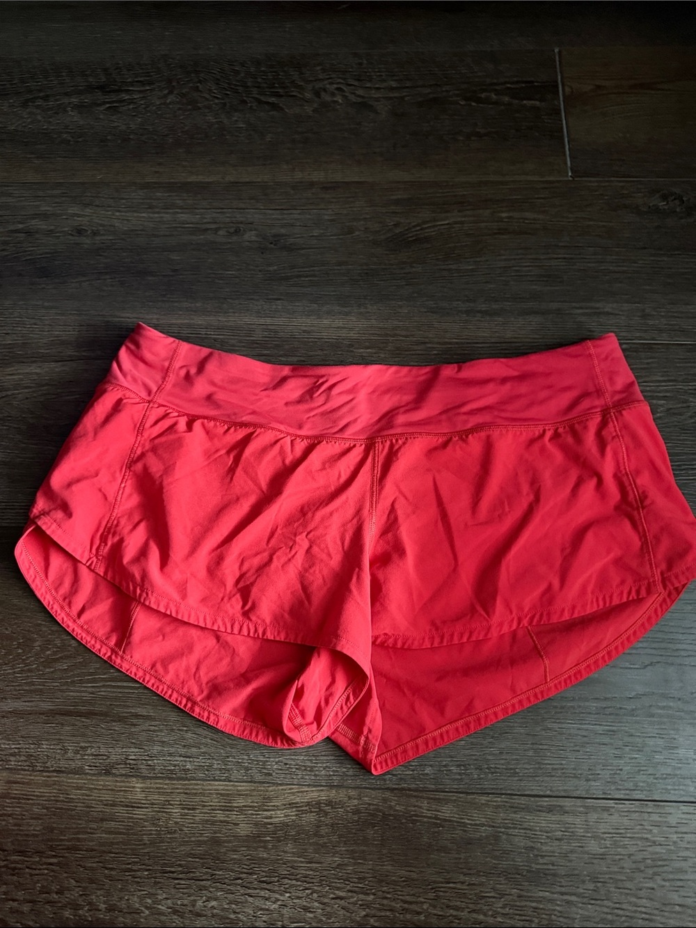 lululemon athletica Coral Athletic Running Shorts